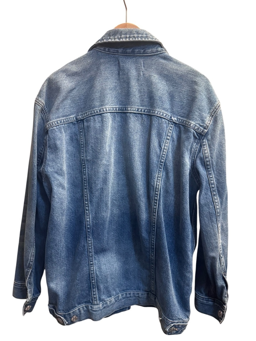 Madewell Faded Blue Denim 70’s Jean Trucker Chore Jacket SZ MED Barn Festival - Picture 7 of 14